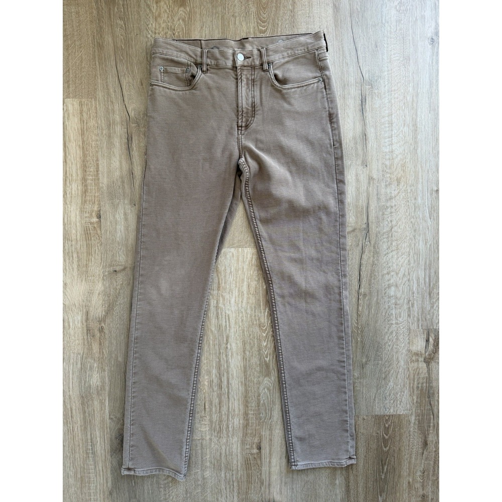 Faherty Jeans Mens Sz 30 Brown Straight Leg Stretch Denim Pants